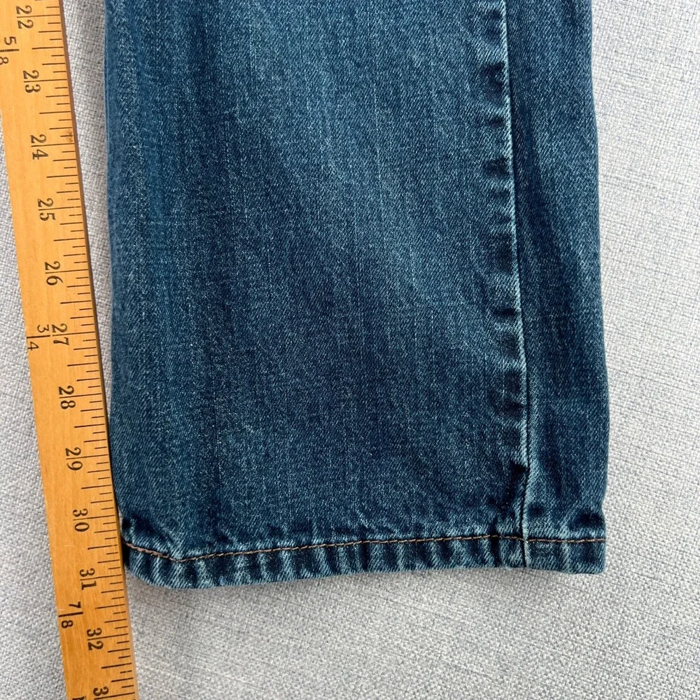 Levis 527 Slim Bootcut Jeans Mens 32x31 Dark Wash Blue Denim Western Cowboy Y2K